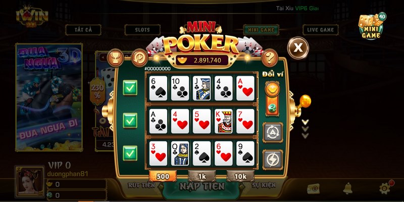 Cách Chơi Game Mini Poker - Đăng Ký Tải iWin Club