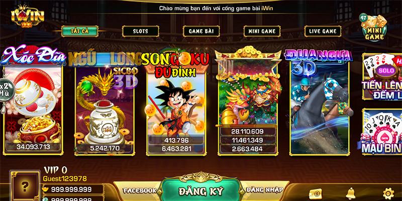 Hướng dẫn cách chơi quay slot Songoku đu đỉnh tại Iwin Club