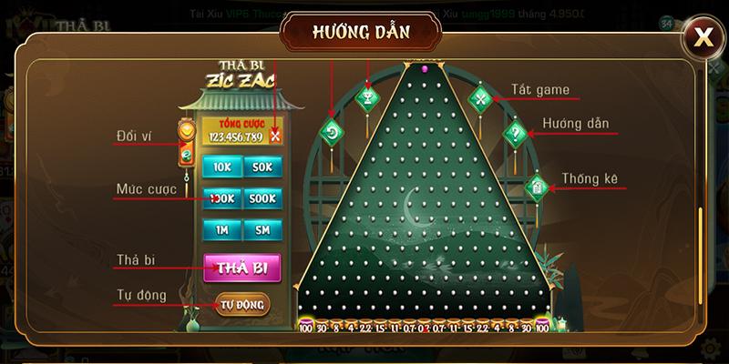 Hướng dẫn cách tham gia chơi game thả bi ziczac tại Iwin