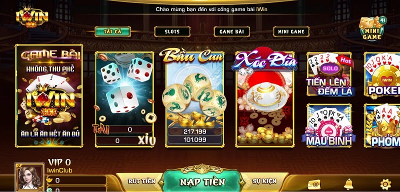 Sân chơi game bầu cua Iwin đẳng cấp quốc tế