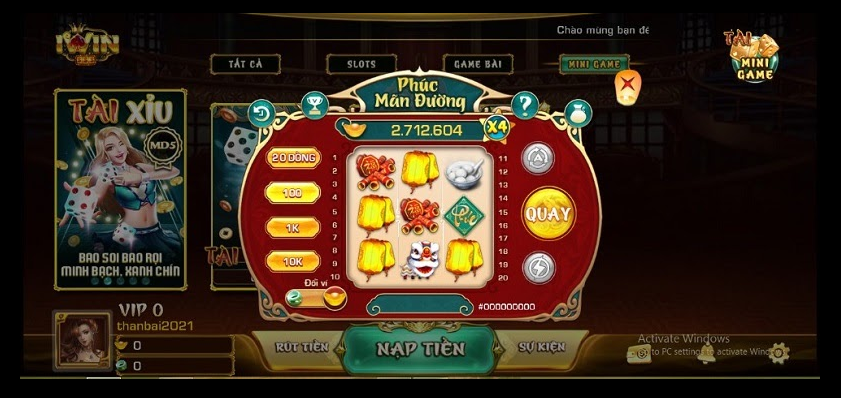 Slots đổi thưởng Phúc Mãn Đường của nhà iwin- có quay là có trúng - Game ăn tiền
